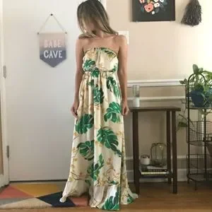 即発! サイズ2 The Webster at Target Palm Print Maxi Dress The Webster at Target | Dresses | The Webster Miami Palm